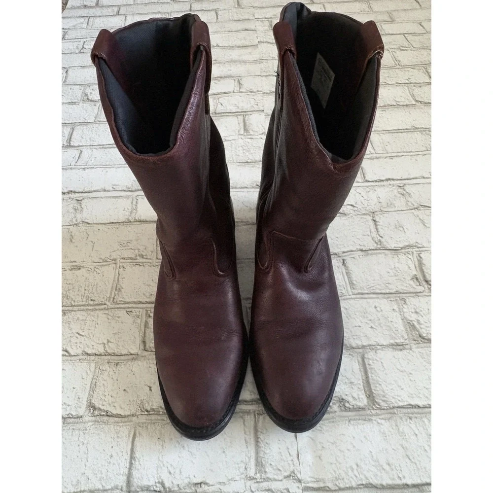 Double H Western Boots Mens 10.5 2E (wide) Brown Leather Round Toe DH2560